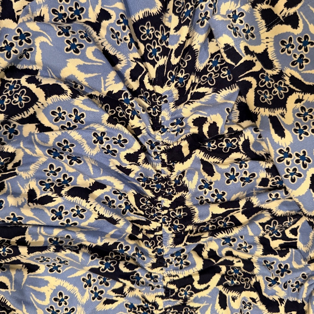 ME+EM Graphic Ribbon Floral Print Midi Dress - Picture 8 of 12